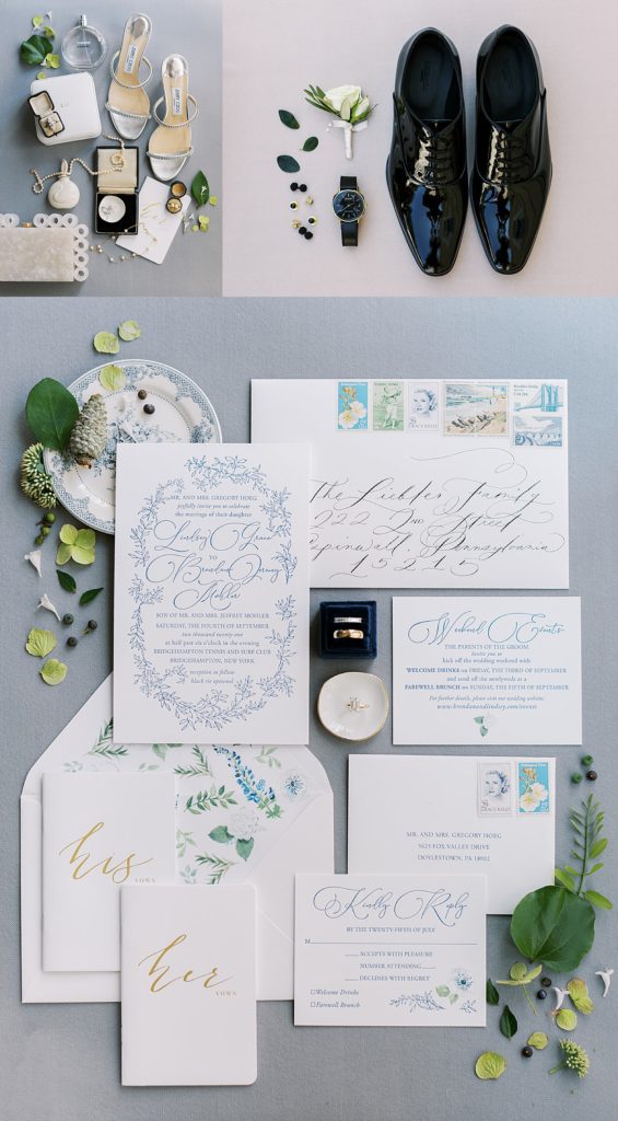 Beautiful soft pastel details from an editorial New York wedding.